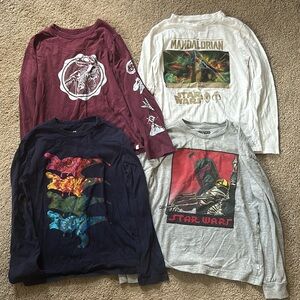 GAP Boys size Medium long sleeve shirts set of 4